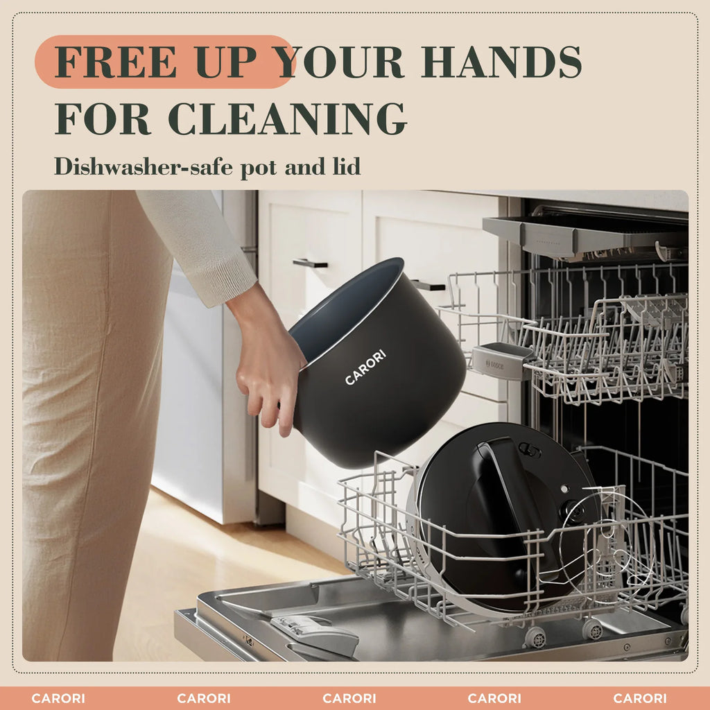 CARORI 12-in-1 Electric Pressure Cooker 6 Quart, Rice Cooker, Steamer, Sauté, Warmer, Includes Free Recipes and Steam Rack