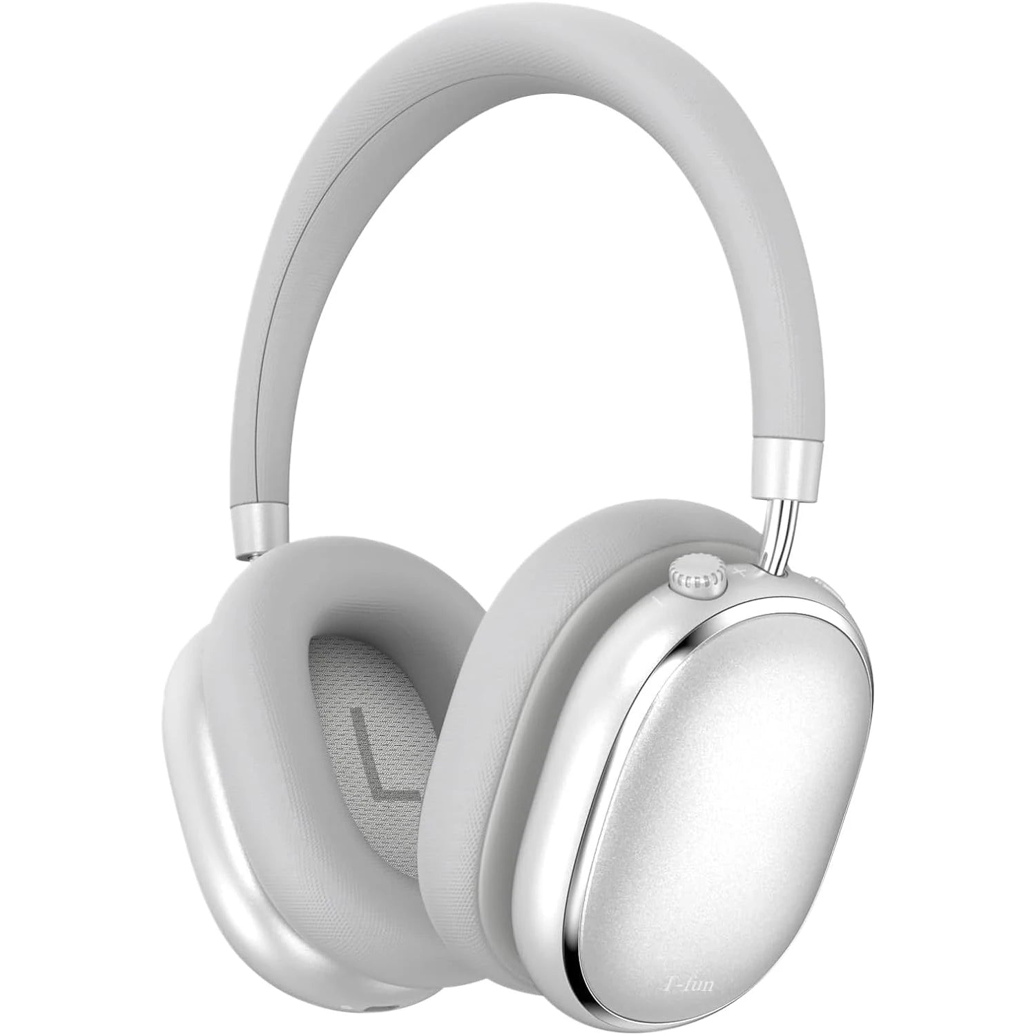Bluetooth T-fun NC95 Hybrid Active Noise Cancelling Headphones, Built-in Mic, 65H Playtime, App Control, Hi-Res Audio
