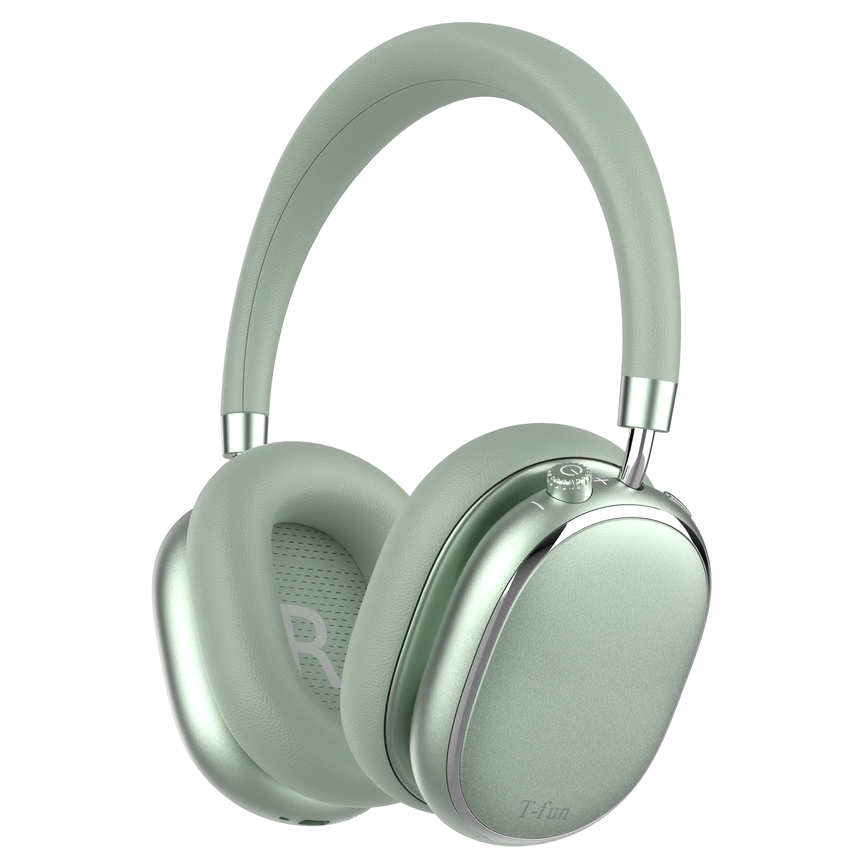 Bluetooth T-fun NC95 Hybrid Active Noise Cancelling Headphones, Built-in Mic, 65H Playtime, App Control, Hi-Res Audio