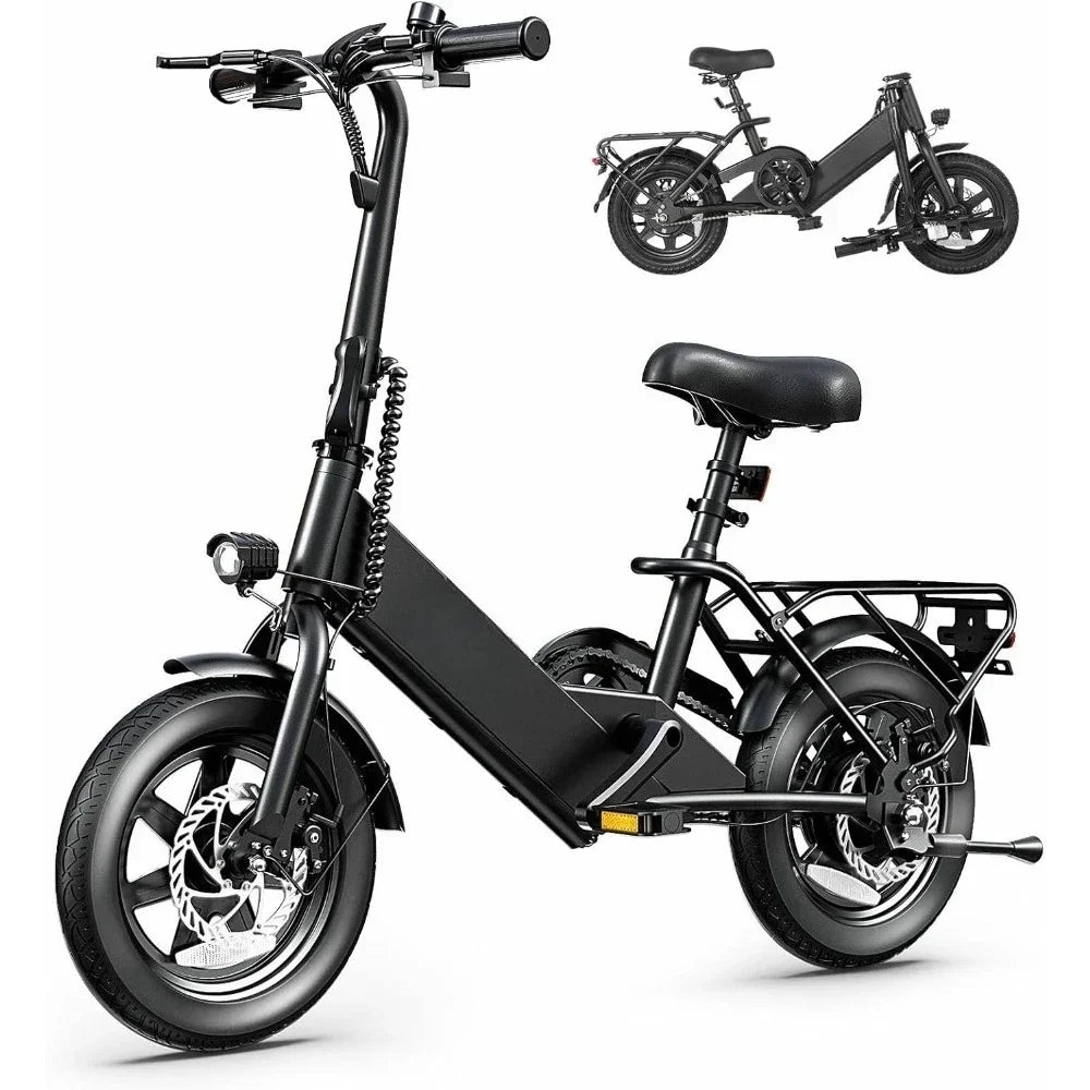 Quality AssuranceNEW Folding Electric Bicycle w/350W Motor&36V 7.5Ah Battery,3 Levels Assist, Dual Disc Brakes,14/16" Foldable e