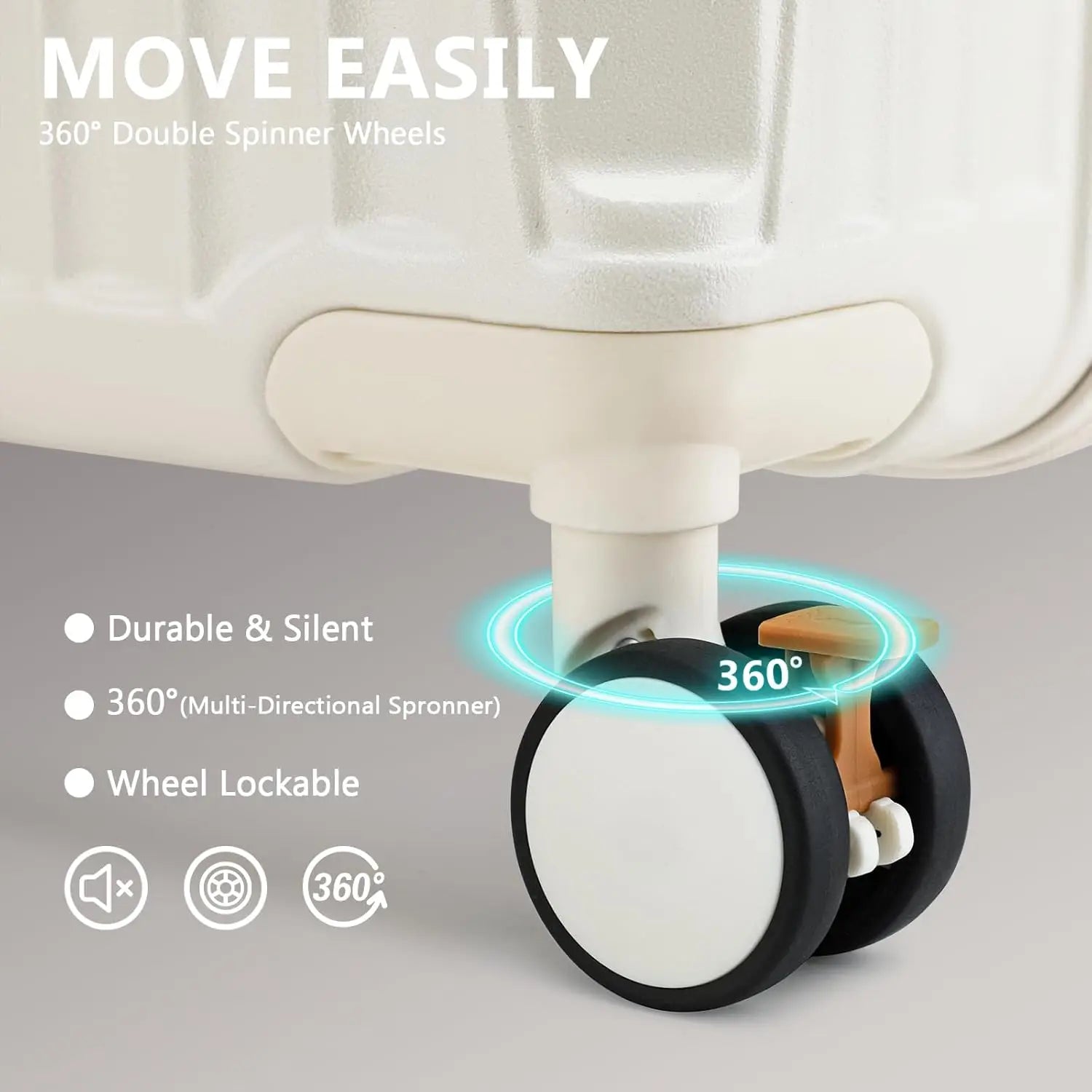 Joyway 20 inch Single Luggage Suitcase, Expandable Lightweight Durable, with Cup Holder, TSA Lock, Spinner Wheels