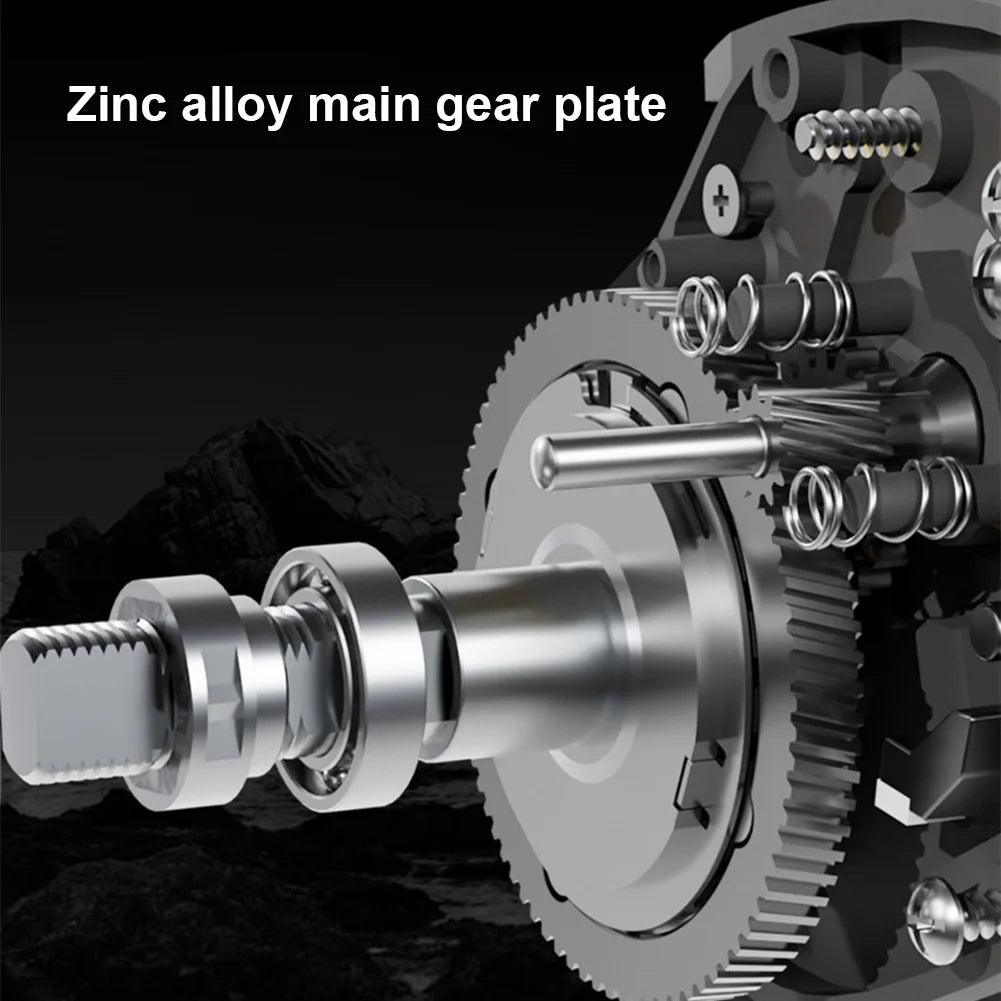 Baitcasting Fishing Reel Magnetic Brake System High Speed Fishing Reel Right Left Hand Fishing Wheel for Fresh Saltwater