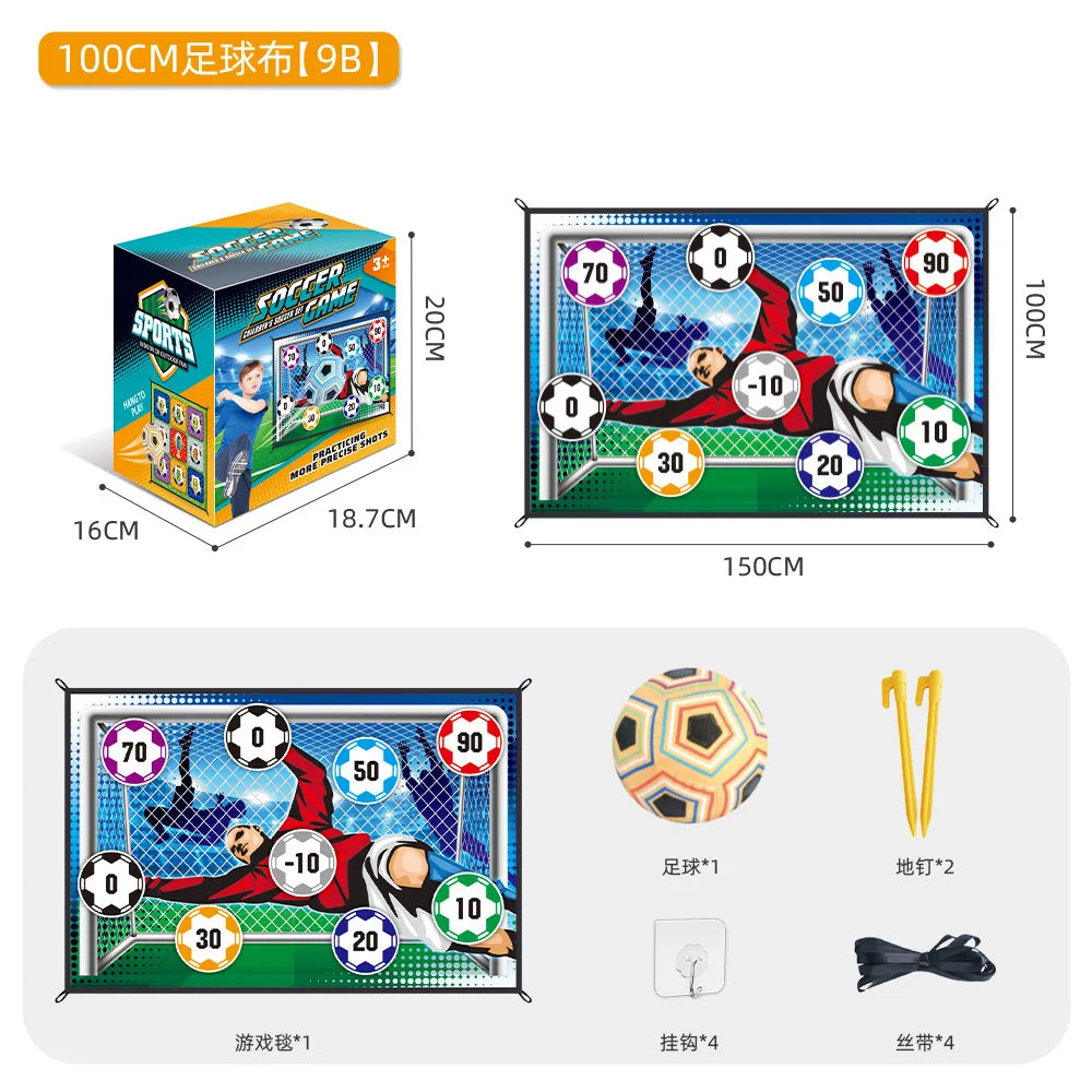 Children's indoor And Outdoor Interactive Football Toys Competitive Games Sticky Balls Fabric Art Nine Grid Target Gifts