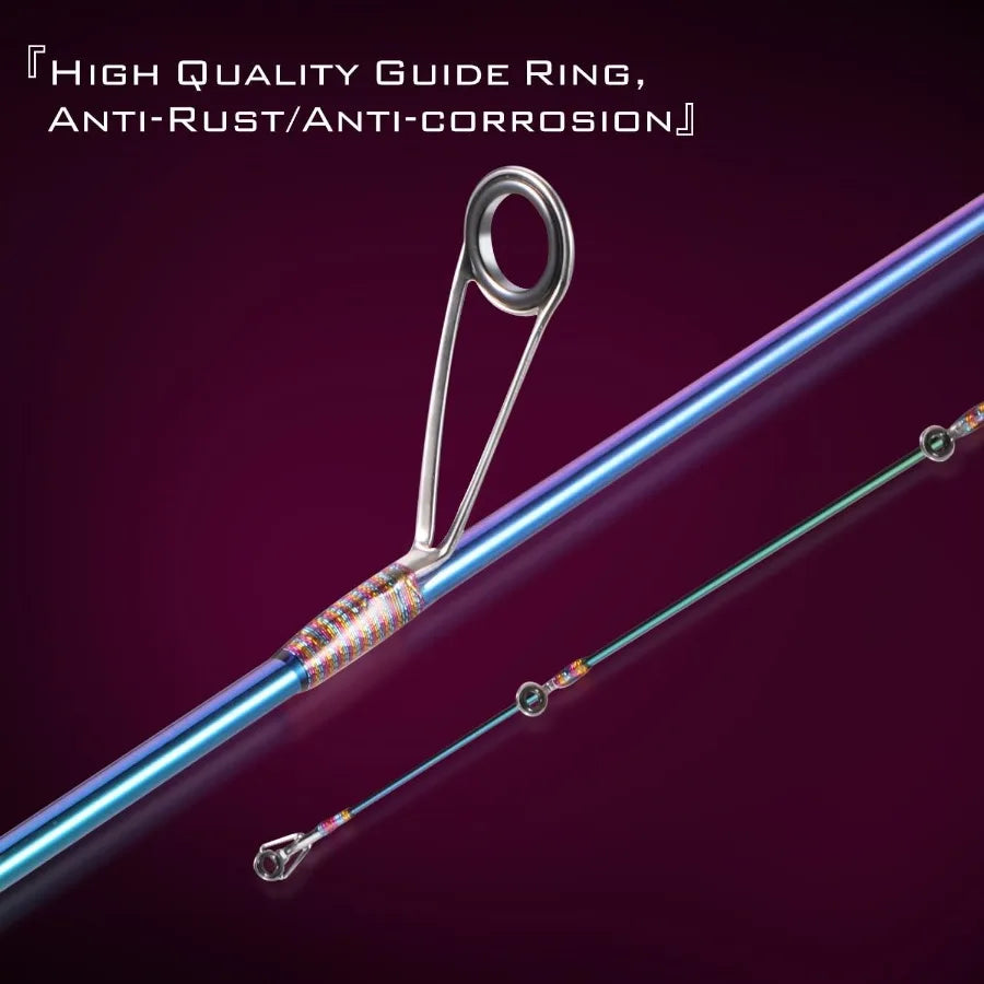 Ultralight Graphite Spinning Fishing Rod and Reel Combo for Precision Casting and Light Tackle Applications 2Piece Design with