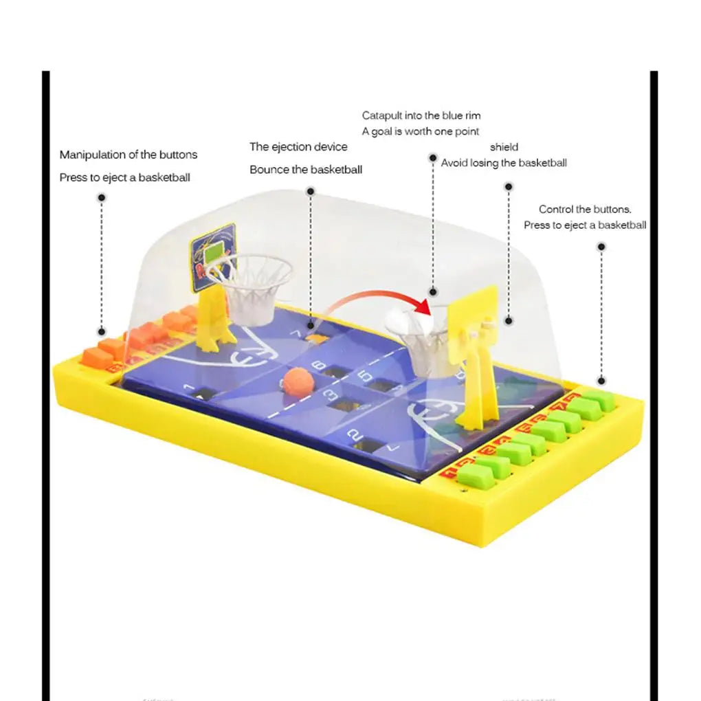 Basketball Battle Toy Competitive Parent-child Indoor Double Shooting Games Educational Board Desktop Toy Kid Home