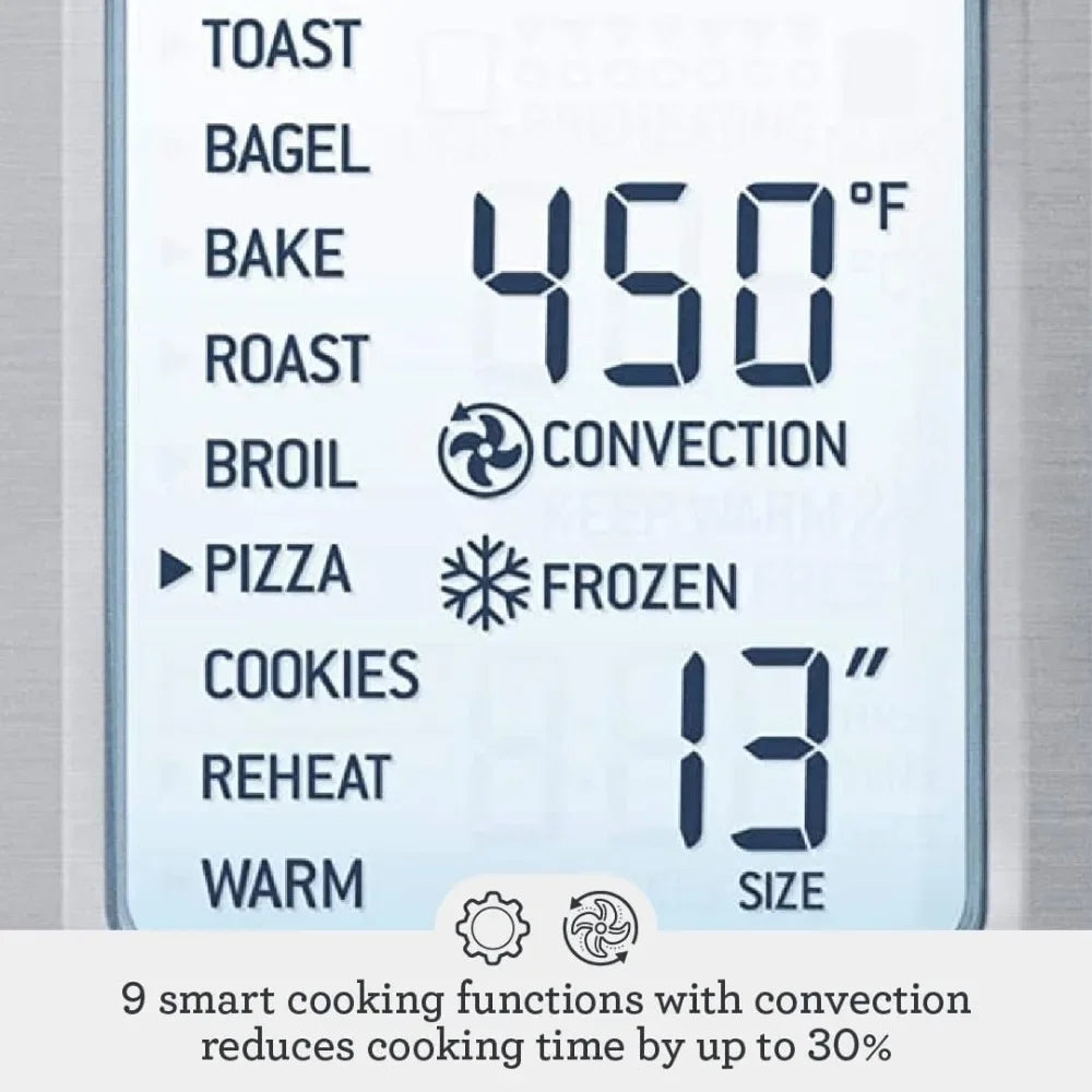 Convection Toaster Oven, Small Electric Countertop Oven, BOV800XL, Brushed Stainless Steel