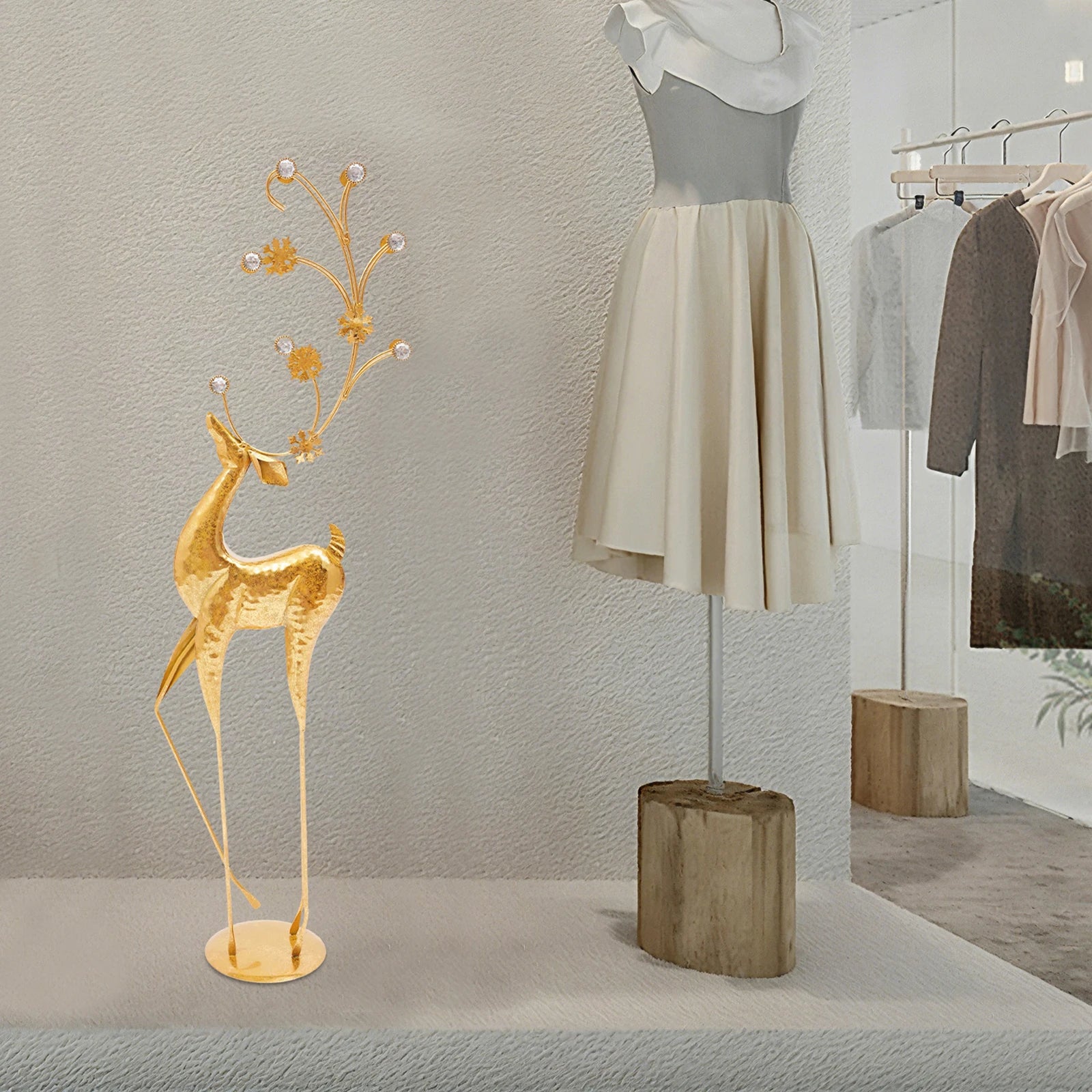 Deer Statue Decoration Retro Deer Statue Interior Decoration For Decorating Homes Offices Cafés Art Galleries Jewelry Stores