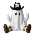 Cowboy Specter Statue Ornaments with Boots Halloween Ghost Ornaments Funny Specters Ornaments for Home Porch & Garden