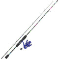 2Piece 6Foot Graphite and Fiberglass Fishing Rod Combo with AntiReverse Spinning Reel for Freshwater and Saltwater Angling Idea