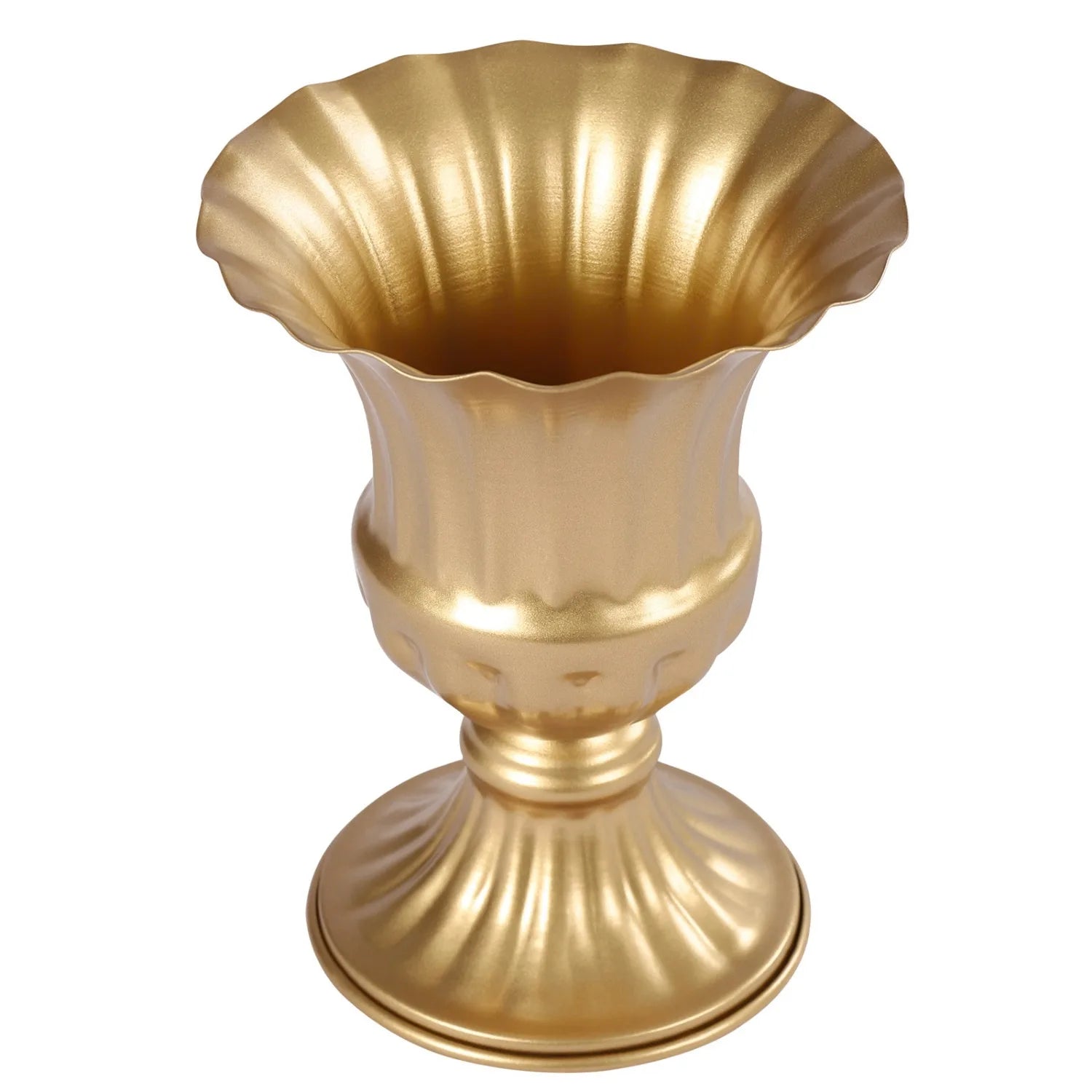 10 Pcs Gold Flower Vases (6.3'' H) - Centrepieces for Wedding Reception Tables, Home Flower Stands for Birthday,Christmas Events