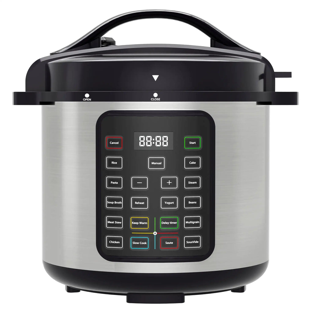 Instant Cooker 8 Quart 7-in-1 Electric Pressure Cooker Multi-Function Features & Stainless Steel Pot