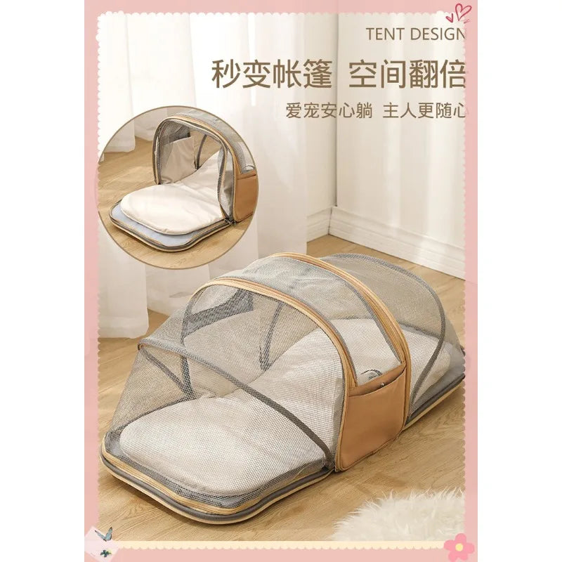 Pet Carrier Backpack Bag for Small Dogs Cats Puppy Kitty Transparent Expandable Breathable Walking Outdoor Travel Products Items