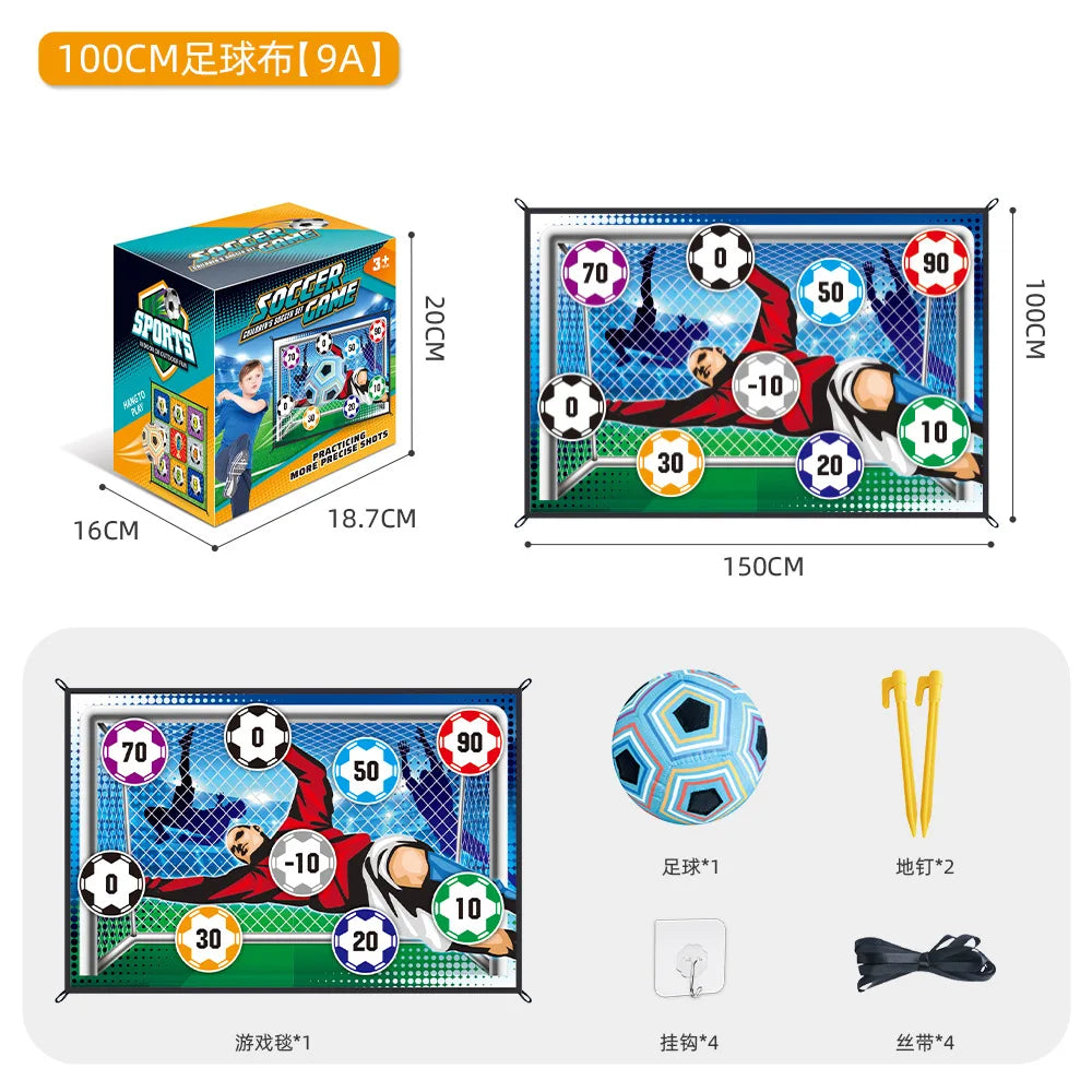 Children's indoor And Outdoor Interactive Football Toys Competitive Games Sticky Balls Fabric Art Nine Grid Target Gifts