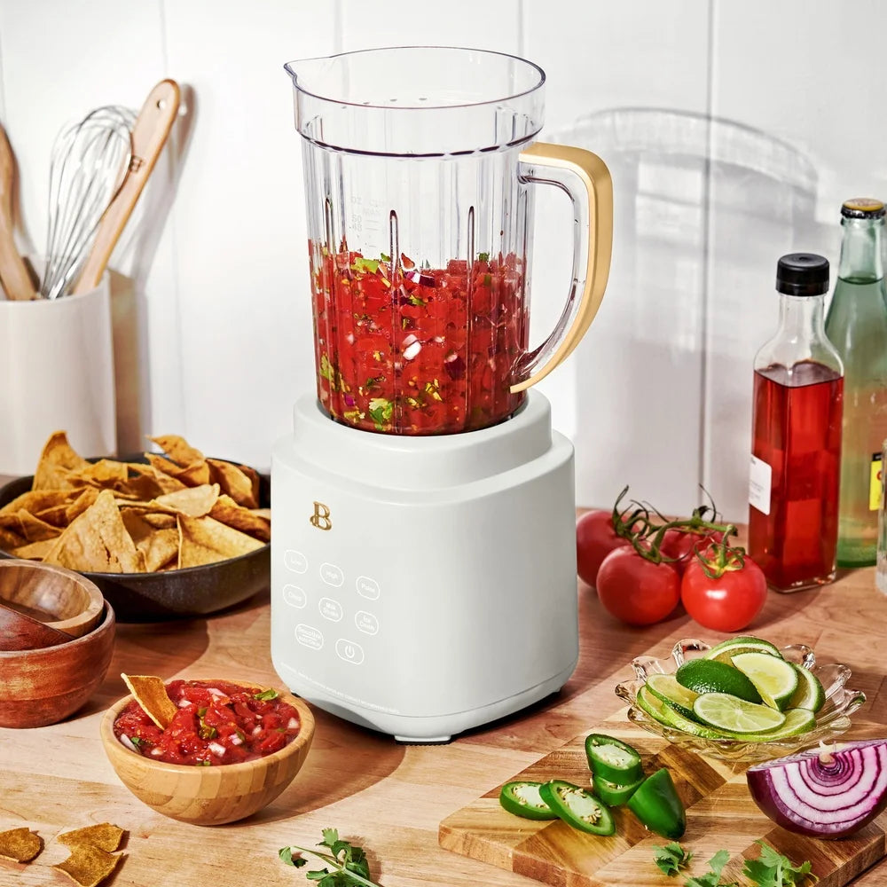 Powerful 700W Blender with PrecisionSense Technology 50oz Tritan Jar 20oz To-Go Cup Auto-Detect Speed 3 Speeds 4 Pre-Sets