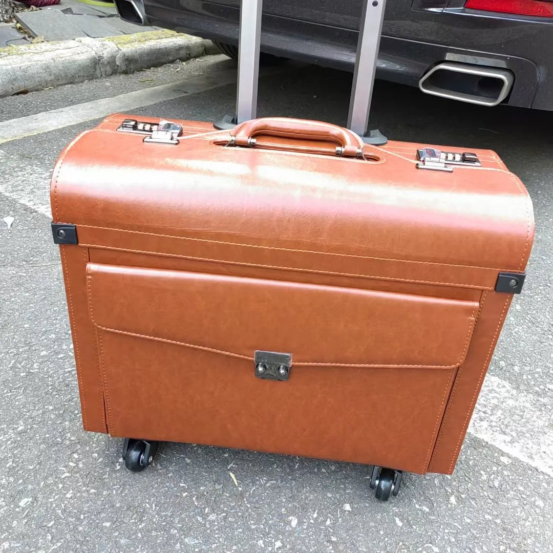 Pilot suitcase, flight attendant travel case, train attendant luggage, lawyer business carry-on case, equipment box, money box,