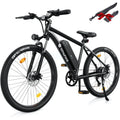 HOME-M10 Electric Bike Adult 500W, 26" Commuting Electric Mountain Bike 20MPH Max Range 55+ Miles, Removable Battery shed