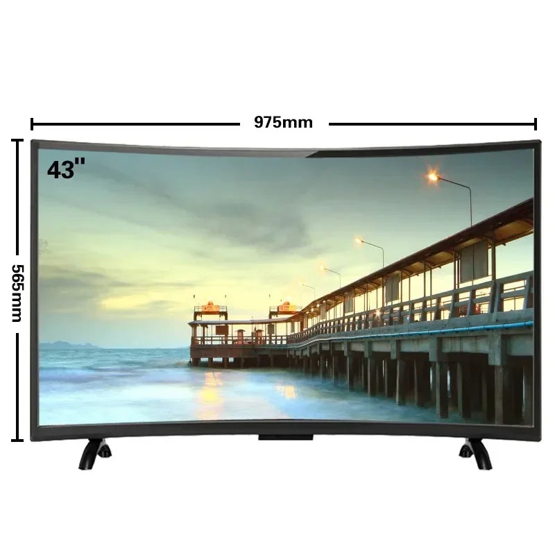 Premium products For 32 43 65 75 Inch Curved LED TV Screen Android 4K Smart Network  TV