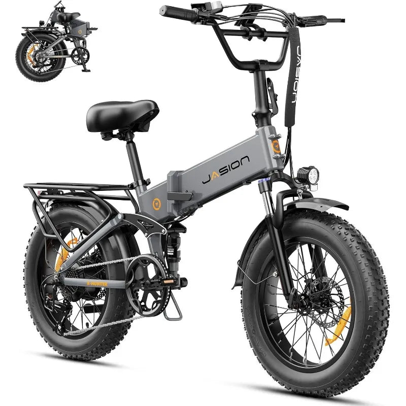 X-Hunter Electric Bike for Adults,1400W Peak Motor 30MPH Max Speed,48V 13AH Removable Battery, Full Suspension System Des