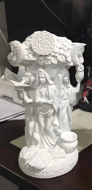 Goddess Sculpture Home Decor Ornament Miniatures Craft Resin Art Greek Goddess Statue Figurine Ancient Greek Religious Hecate