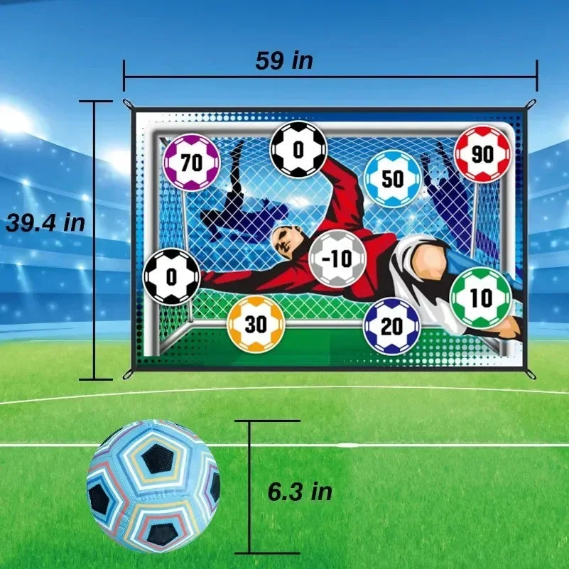 Soccer Game Mat Set Outdoor Indoor Soccer Toys Multiplayer Competitive Soccer Games Children Football Training Boy Gifts