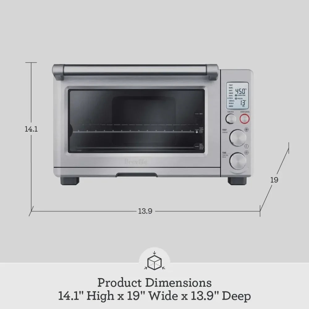 Convection Toaster Oven, Small Electric Countertop Oven, BOV800XL, Brushed Stainless Steel