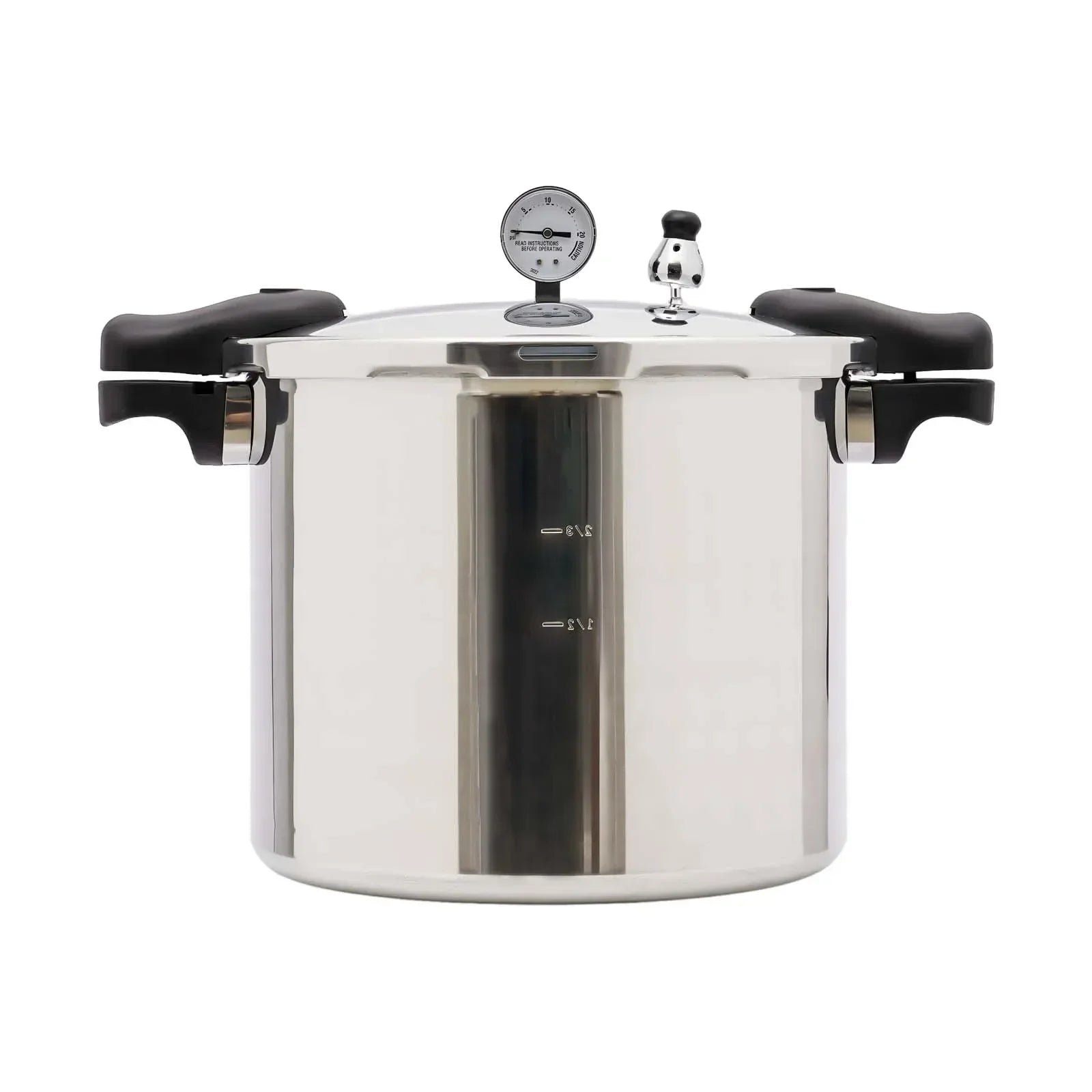 23 Quart Pressure Canner Cooker, 11psi Aluminum Pressure Cooker with Gauge Release Valve 22L Large Capacity Stainless Steel