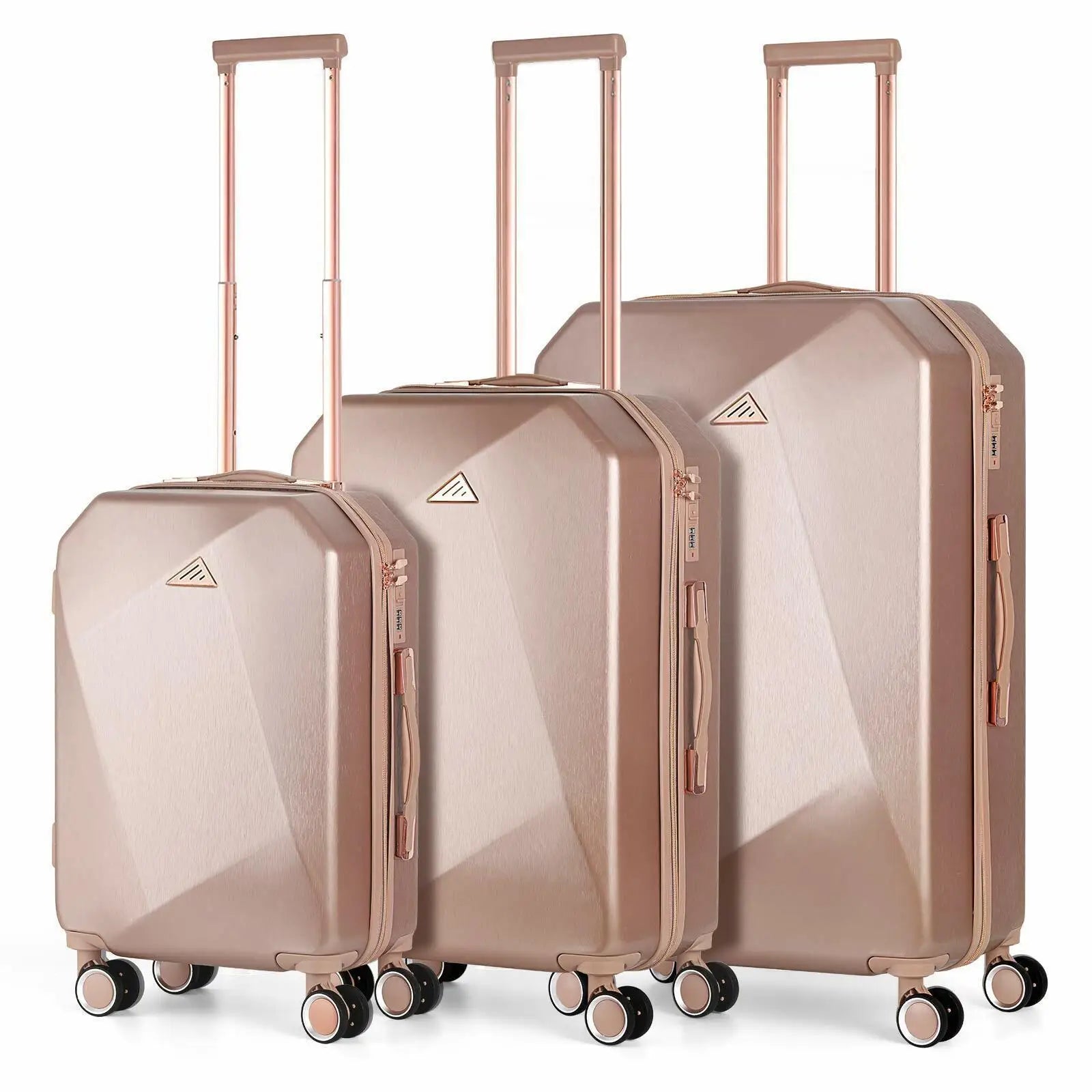 3PCS Luggage Set ABS Hardside Travel Luggage with Spinner TSA for Business Trip ABS Travel Luggage Set