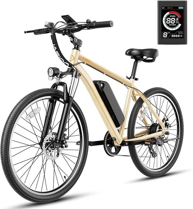 Electric Bike for Adults with Peak 750W Brushless Motor,40Miles 20MPH Commuting Electric Mountain Bike with 360Wh Removable