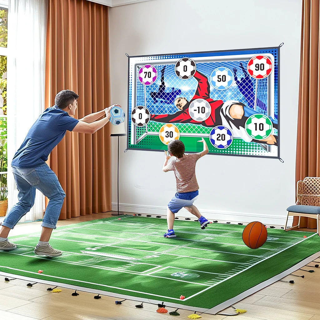 Children's indoor And Outdoor Interactive Football Toys Competitive Games Sticky Balls Fabric Art Nine Grid Target Gifts