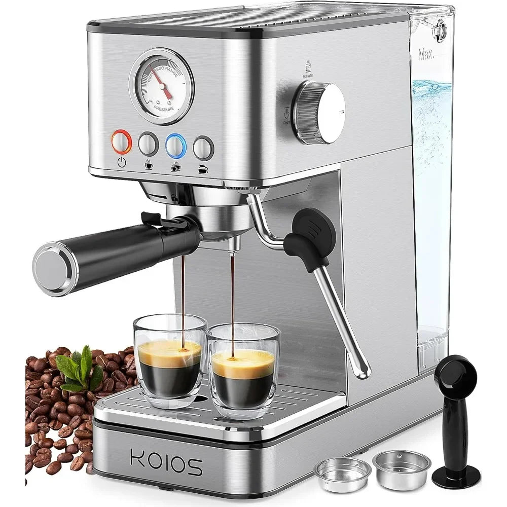 Espresso Machines, Upgraded 1200W Espresso Maker with Foaming Steam Wand