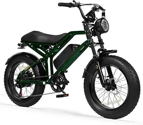 Electric Bike for Adults-1500W Peak Motor 20" Fat Tires 28MPH(Unlock to 35MPH) EBike Moped, 624-1248Wh Removable Battery