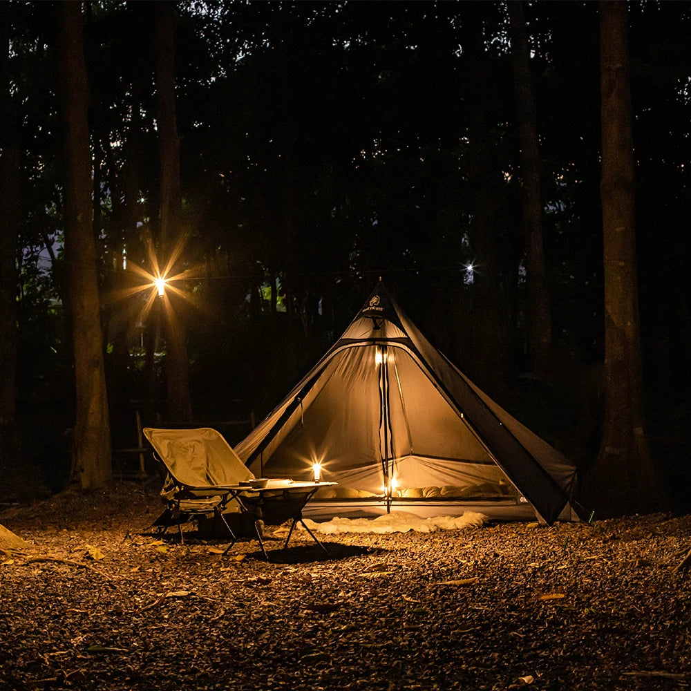 OneTigris TETRA Camping Tent 1-2 Person 3000mm Waterproofed Lightweight Backpacking Tipi Tent | Inner Mesh Tent Option Available