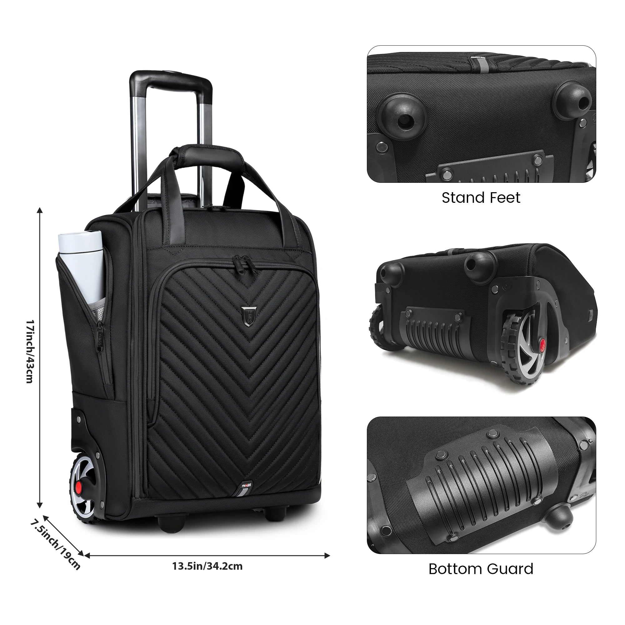 Laptop Bag Business Trolley Bags Carry-On Underseat Airlines Luggage Travel Bag with Wheels Women Men Briefcase for Men Women