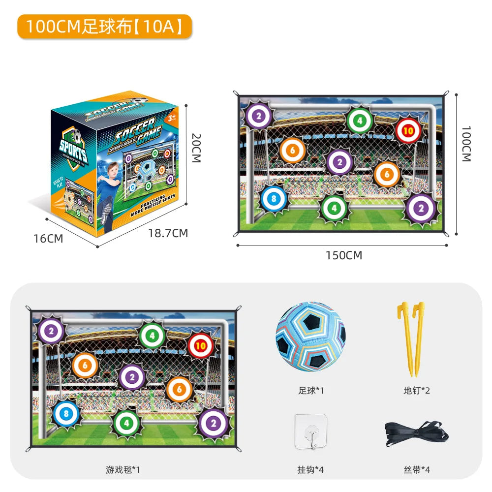 Children's indoor And Outdoor Interactive Football Toys Competitive Games Sticky Balls Fabric Art Nine Grid Target Gifts