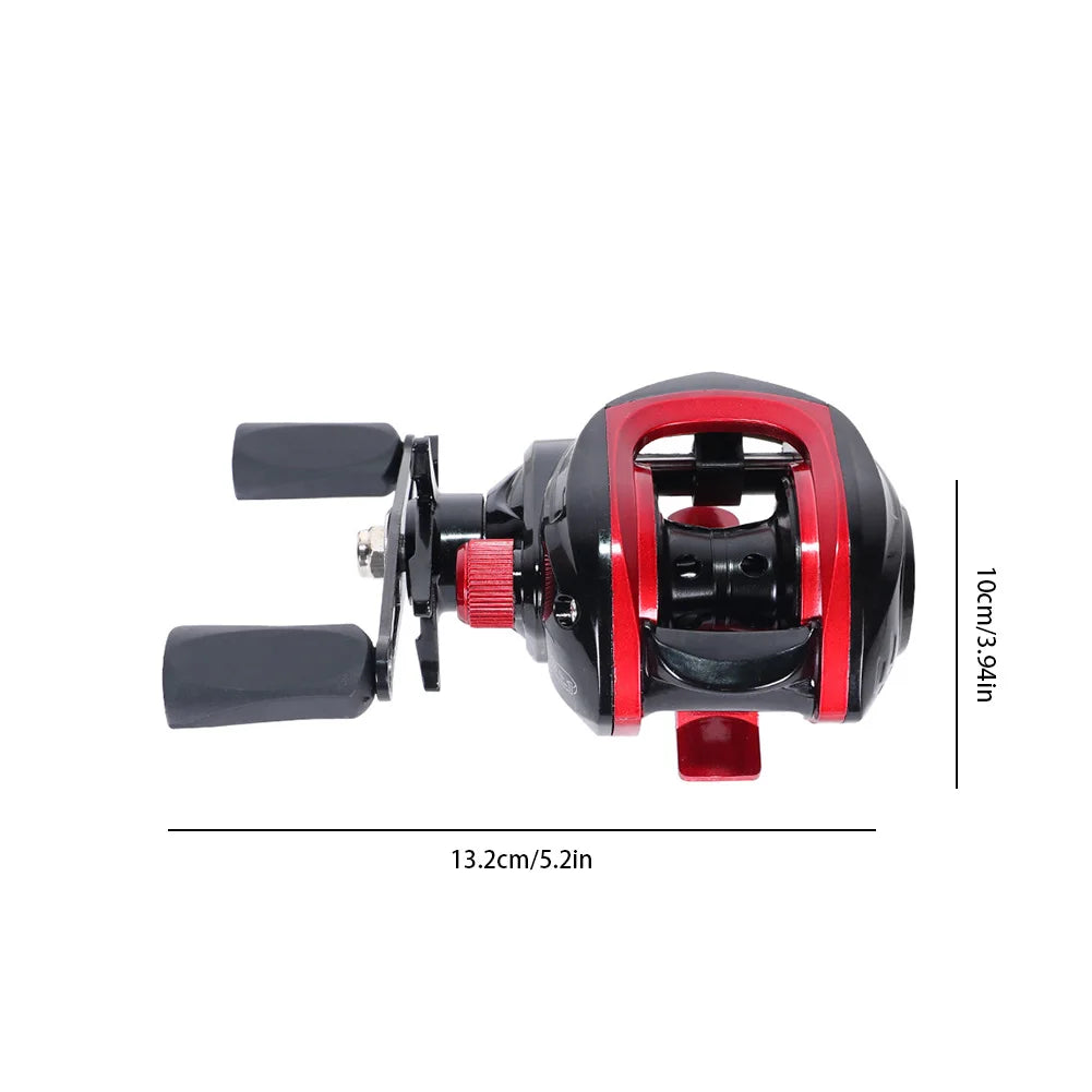 Baitcasting Fishing Reel Magnetic Brake System High Speed Fishing Reel Right Left Hand Fishing Wheel for Fresh Saltwater
